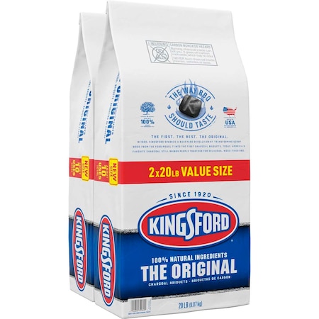 Kingsford Original Charcoal Briquettes 20lbs, PK2 32069